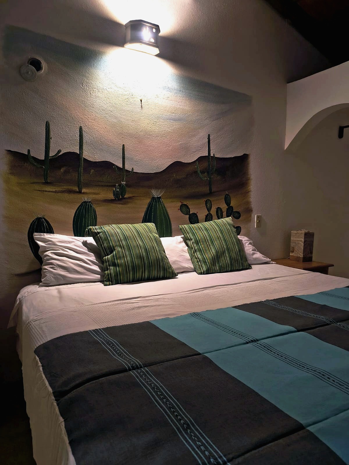 Nopalera room main bed view