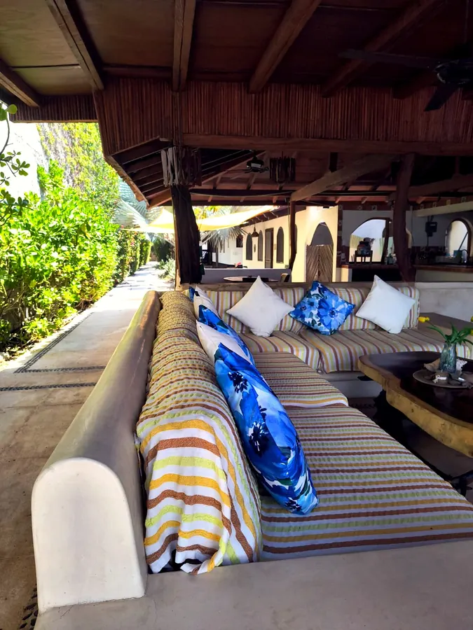 Lounge under the palapa